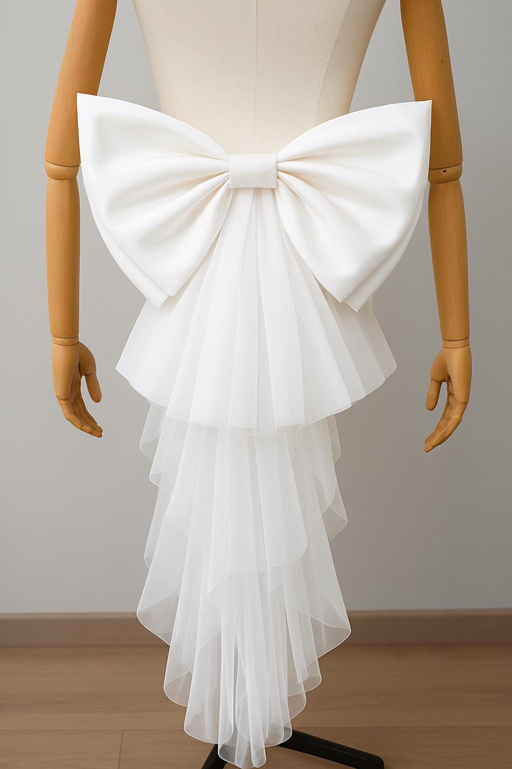 Detachable Satin Wedding Dress Bow