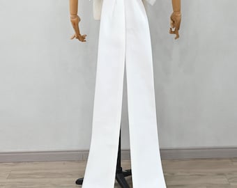 Detachable Satin Wedding Bow with Long Tails: Bridal Dress Sash