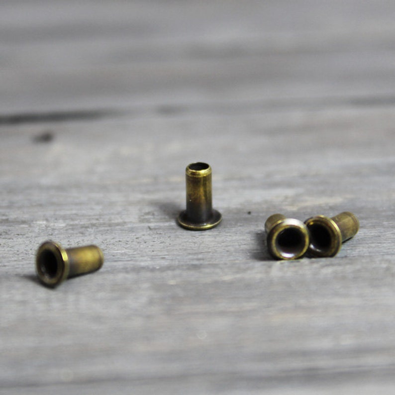 Jewelry Eyelets 50 Pack 5.3mm Brass Eyelets Metal Etsy