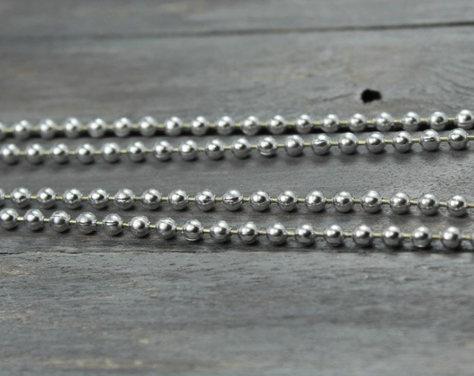Ball Chain Aluminum Ball Chain Jewelry Supplies Aluminum Etsy