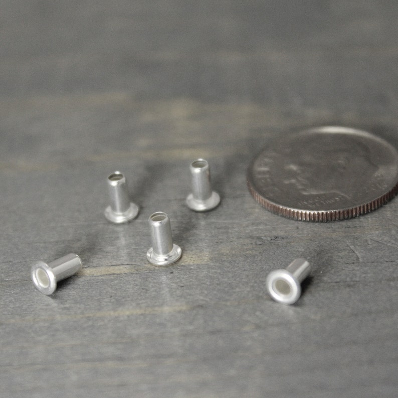 Jewelry Eyelets 50 Pack 5.3mm Silver Eyelets Metal Etsy