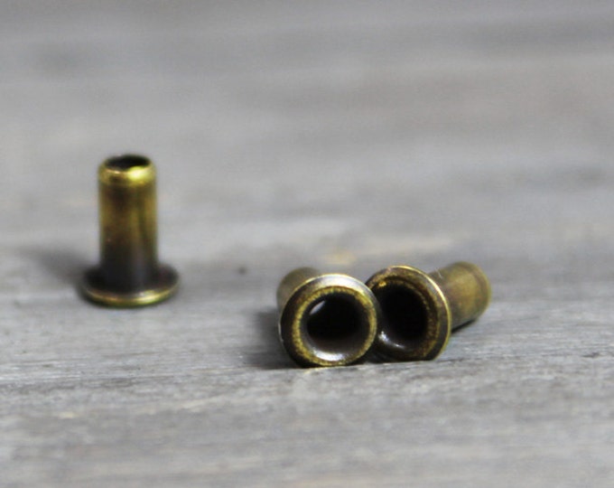 Jewelry Eyelets 50 Pack 5.3mm Brass Eyelets Metal Etsy