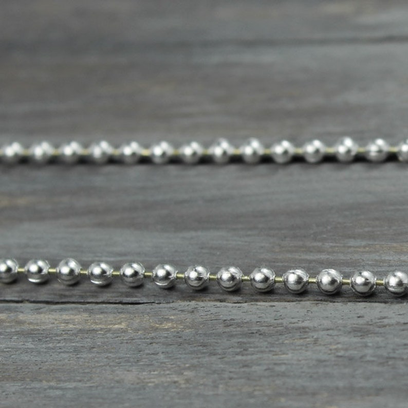 Ball Chain Aluminum Ball Chain Jewelry Supplies Aluminum Etsy