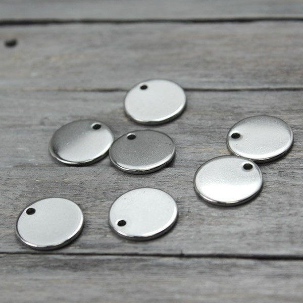 Destash Stainless Round Blanks, 250 Pack Round Blank, 10mm Round Stamping Blank, Stainless Blank, Stainless Stamping Metal Stamping,