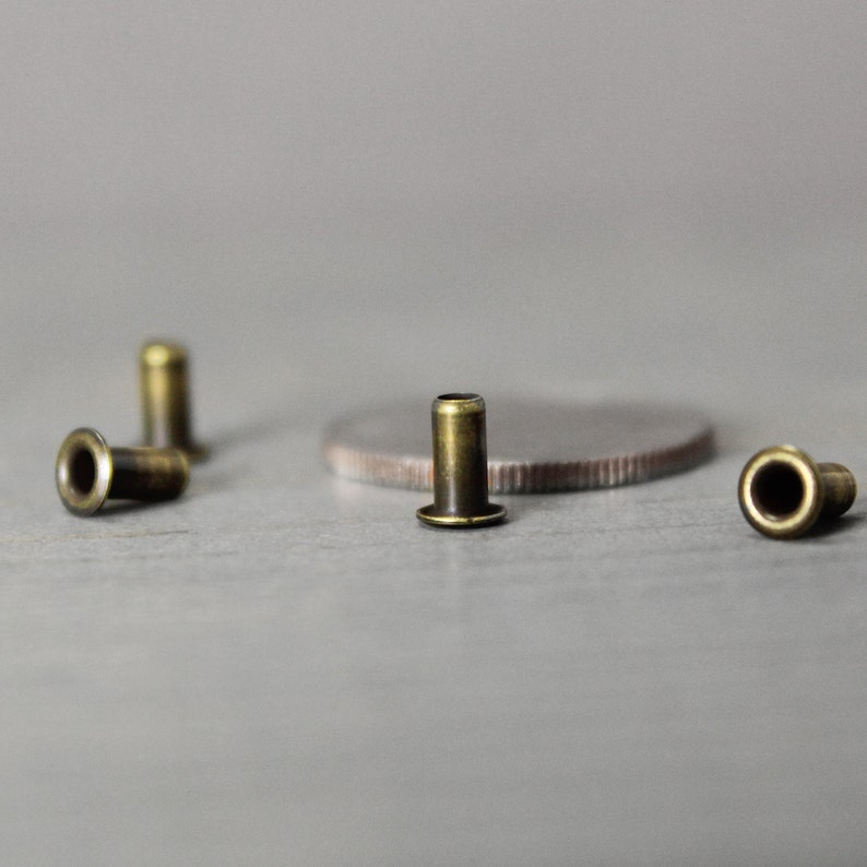Jewelry Eyelets 50 Pack 5.3mm Brass Eyelets Metal Etsy