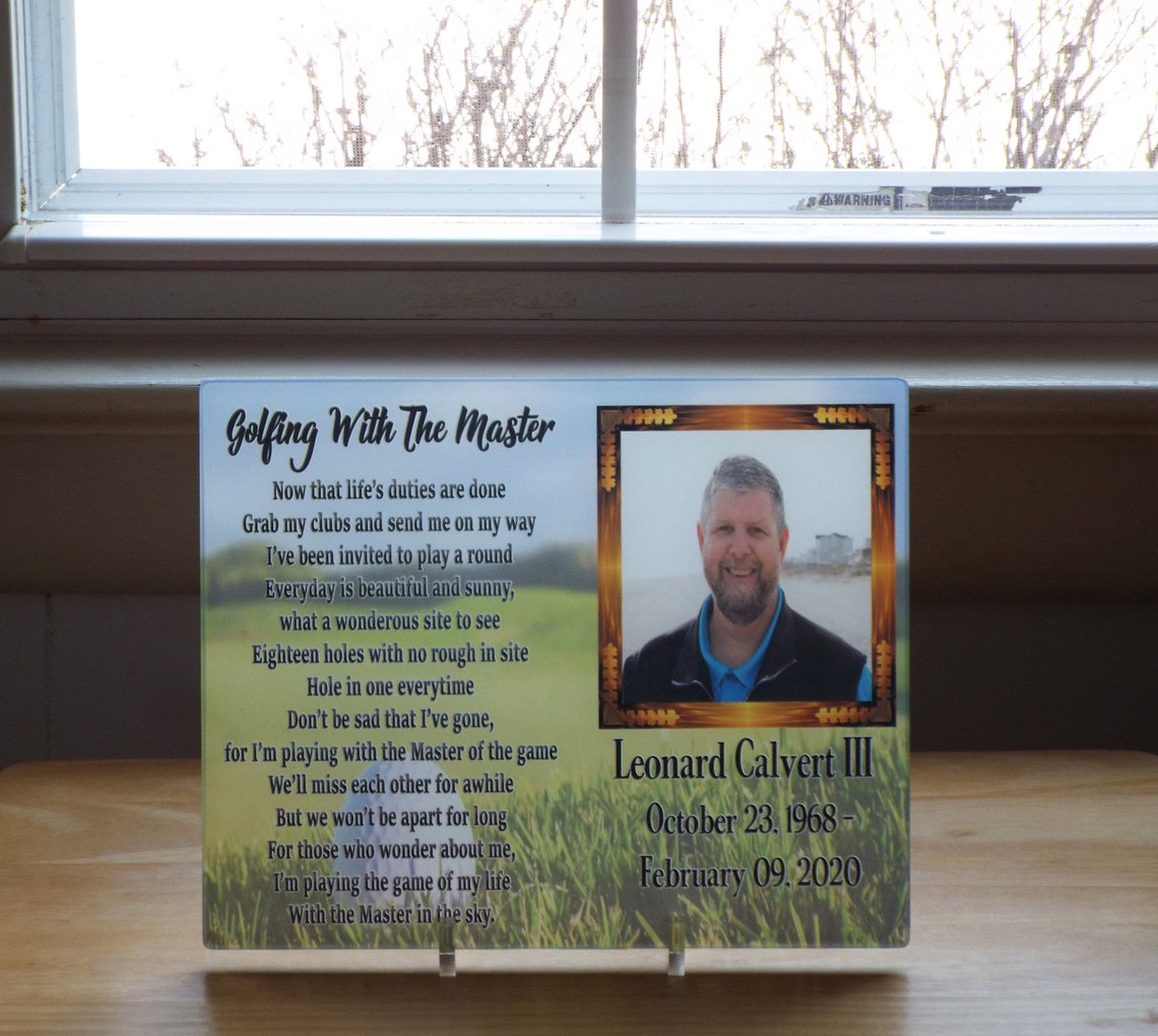 Hunting Deer Photo Memorial Glass Plaque/Hunting Etsy