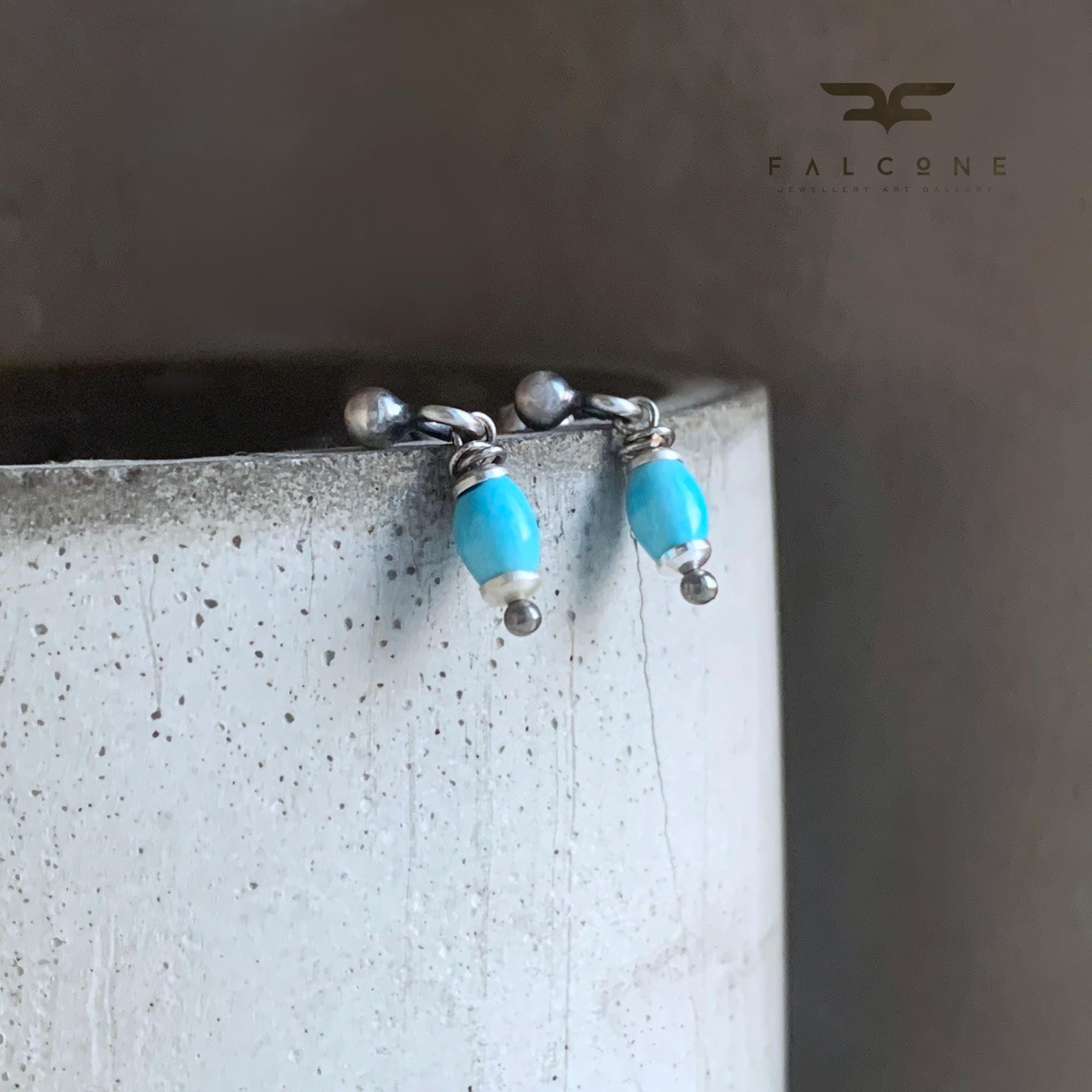 Silverly Orecchini Pendenti A Goccia In Argento 925 Con Turchese Simulato – Donna, Ipoallergenici, Con Panno Lucidante E Confezione Regalo