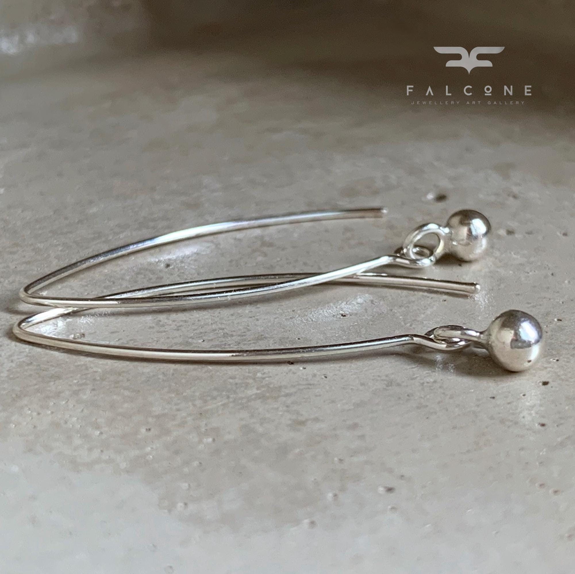 Silver Earrings "Silver Glow - Small Beads" • Minimalist Jewelry for Everyday Wear •  Handcrafted, Delicate Earrings.