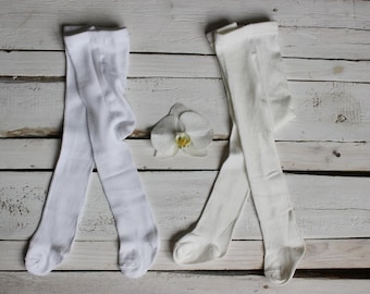 baby ivory christening tights