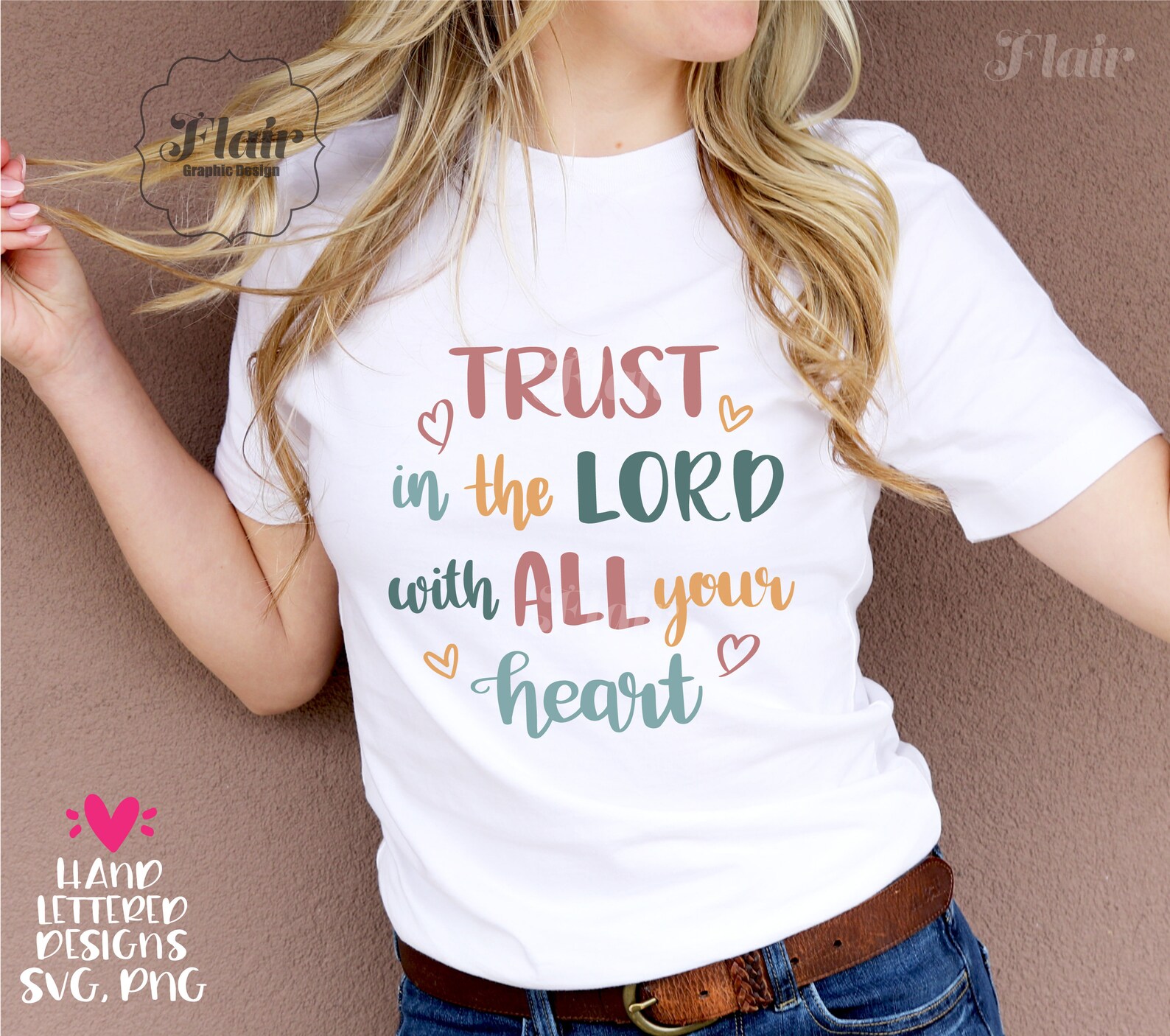 Trust the Lord With All Your Heart SVG PNG DXF Bundle Bible - Etsy