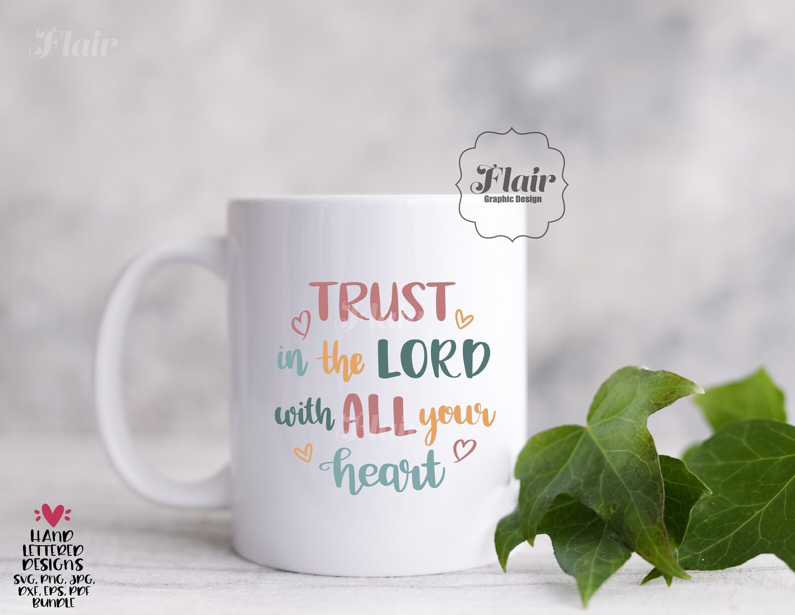 Trust the Lord With All Your Heart SVG PNG DXF Bundle Bible - Etsy