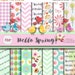 80% OFF HELLO SPRING Digital Papers, Easter Papers, Easter Egg Hunt, Birds Clipart, Easter Eggs, Printable, Digital Scrapbooking