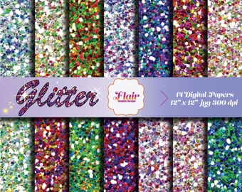 Carta digitale glitterata per scrapbooking, scintillii scintillanti, Natale, Capodanno, forniture artigianali, inviti, forniture per insegnanti