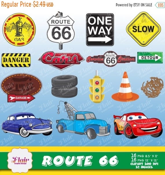 lightning mcqueen route 66