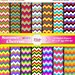 80% OFF SUMMER COLORS Chevron Digital Papers for Scrapbooking, Invitations, Craft Supplies, Pattern Paper, Bright Colors, Backgrounds