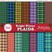 80% OFF BRIGHT WINTER Plaids Digital Paper, Winter Colors, Christmas Plaid, Scottish Tartan, Preppy, Checkered, Plaid Texture, Gift Wrapper