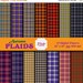 80% OFF AUTUMN PLAIDS Digital Paper, Fall Colors, Halloween, Trick or Treat, Thanksgiving, Holidays, Scarecrow, Gingham, Scrapbook Supplies