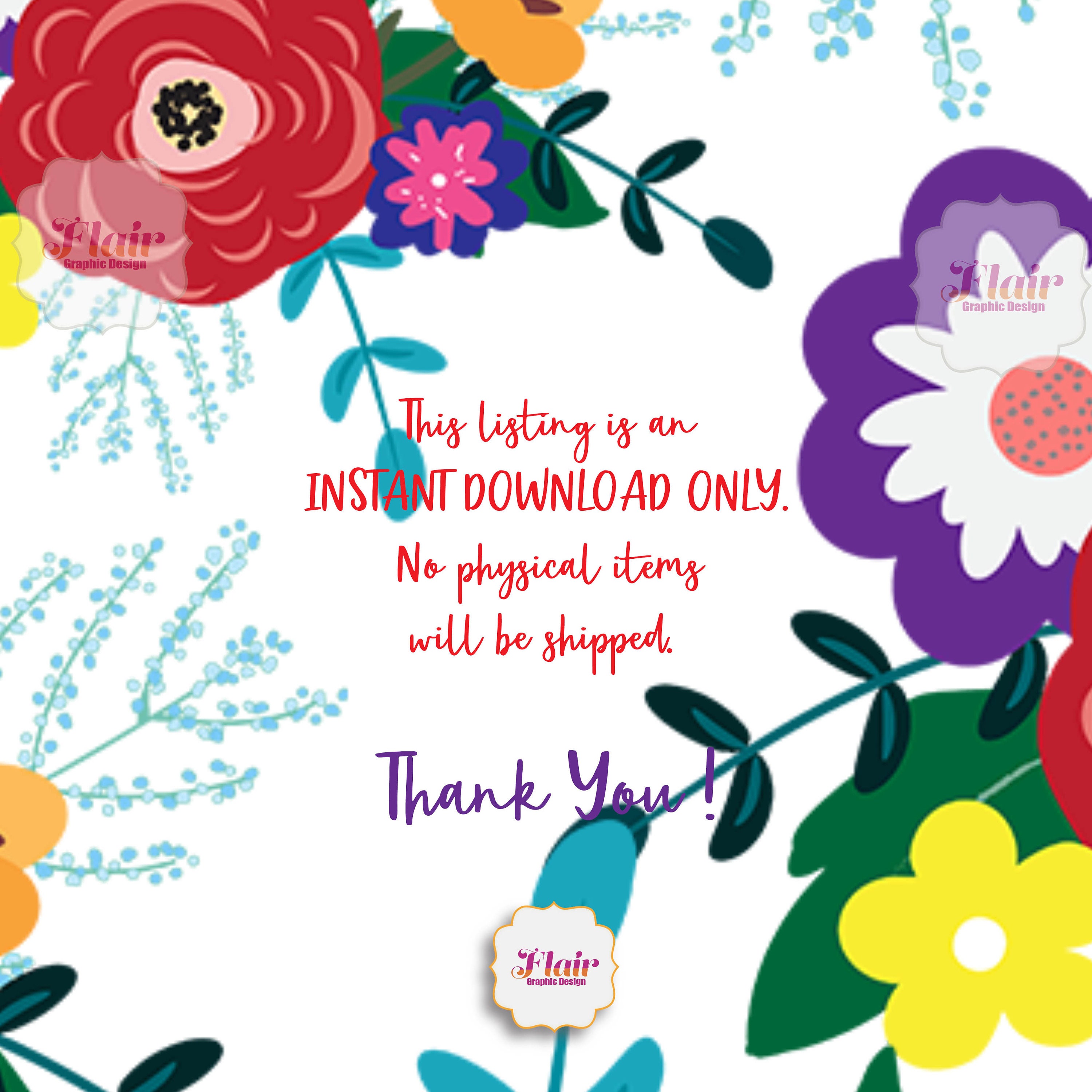 Wildflowers Procreate Stamps Digital Brush, Plants and Flowers Brush ...