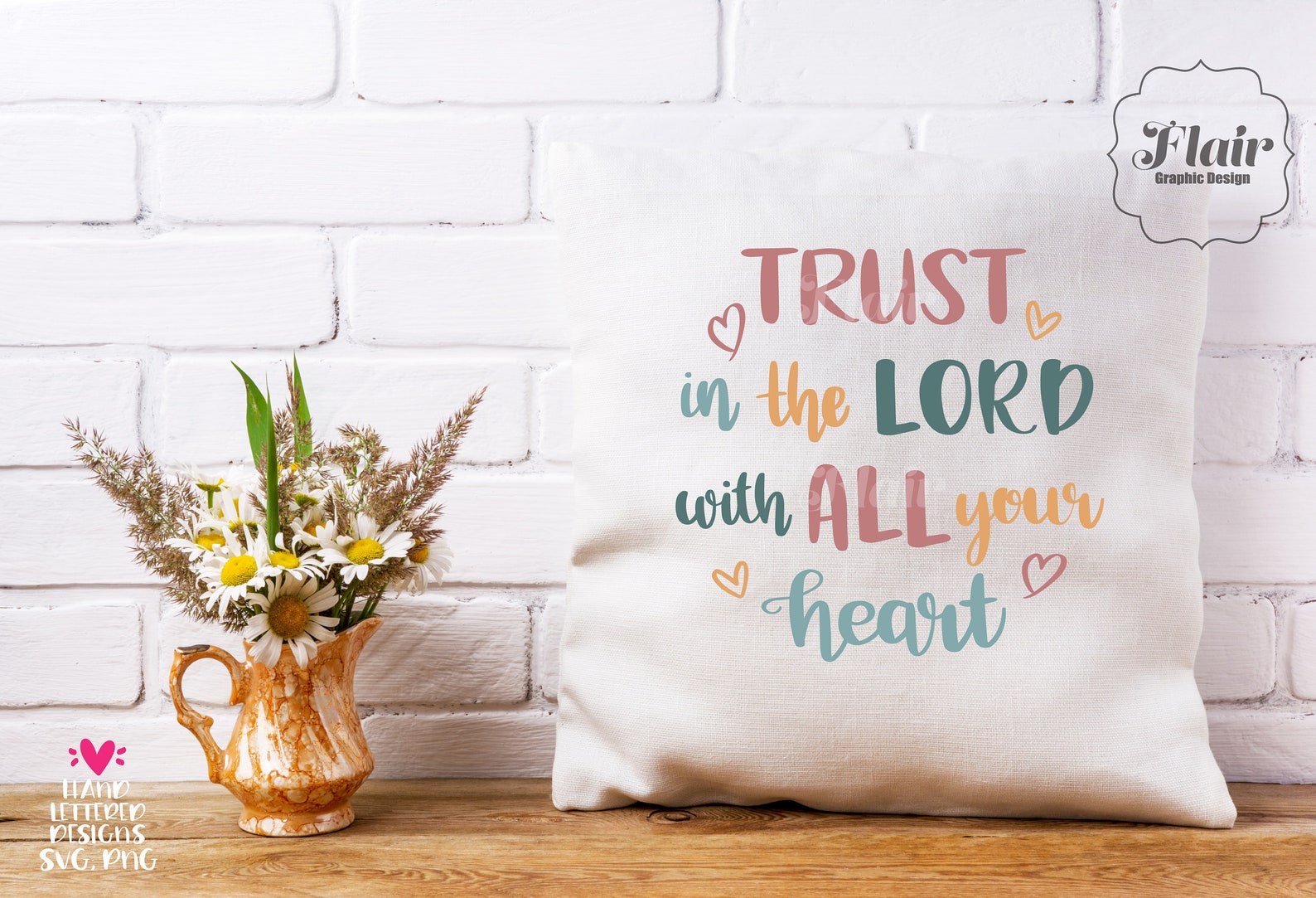 Trust the Lord With All Your Heart SVG PNG DXF Bundle Bible - Etsy