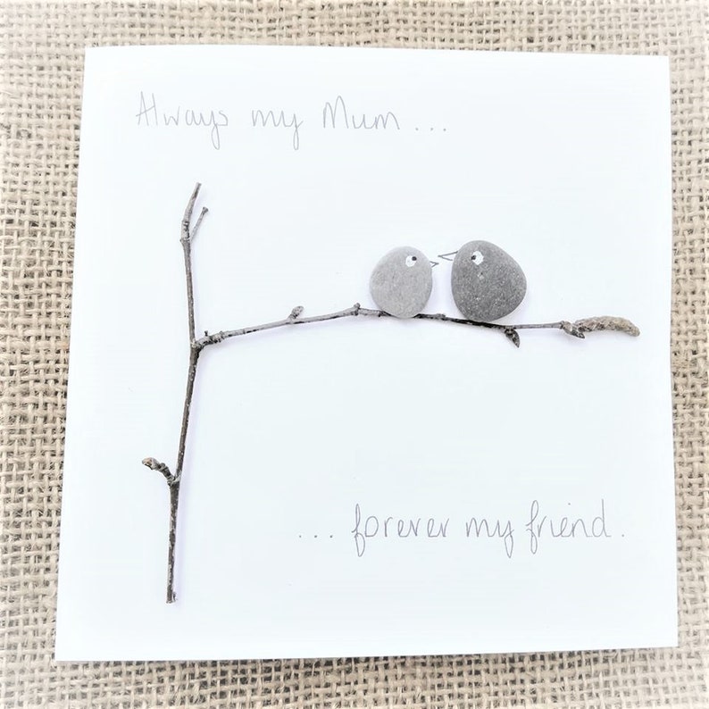 Mothers Day Card My Mum My Rock Fully Personalised Mum Etsy