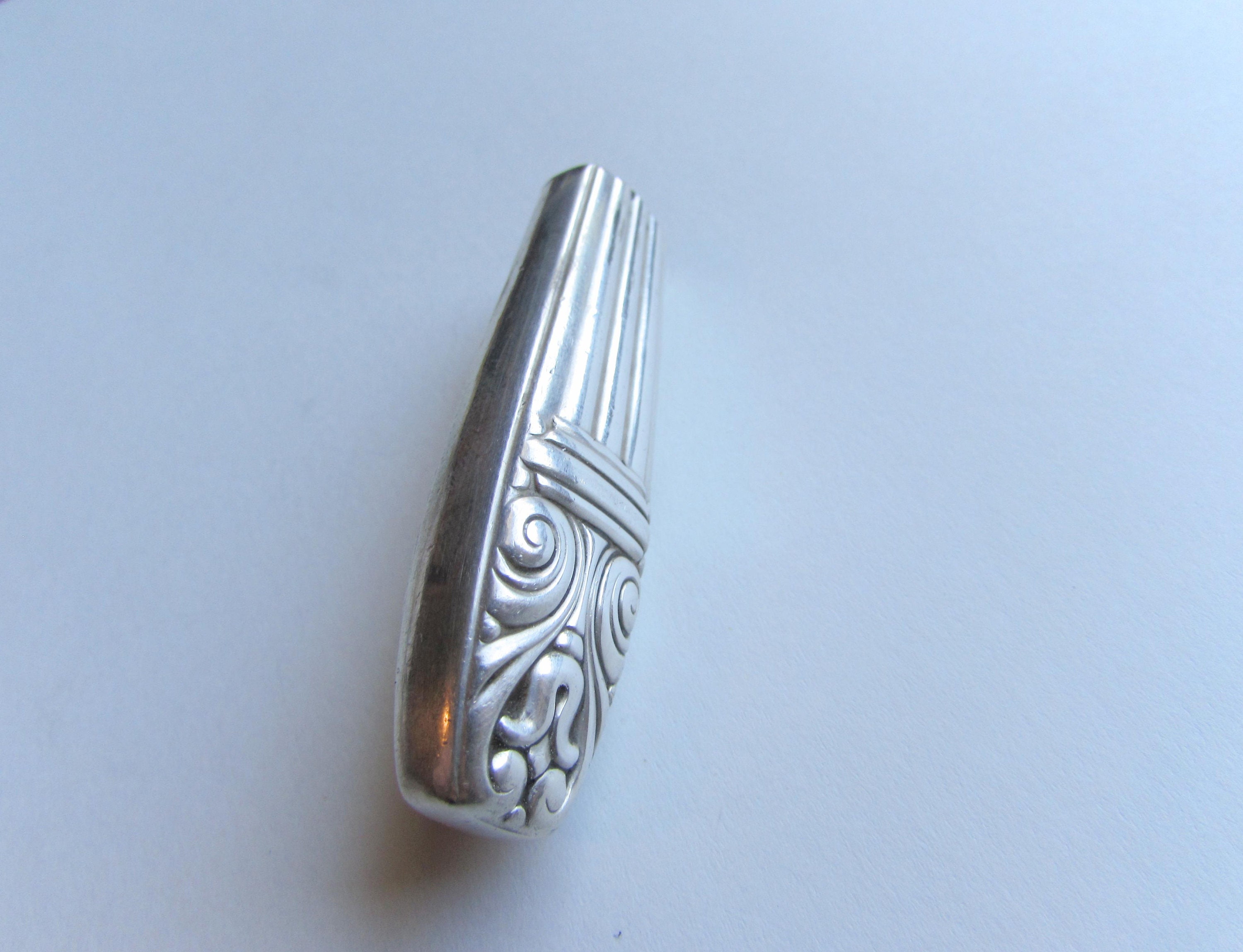 Lapel Vase Lapel Pin Created From A Vintage Silver Plate Knife