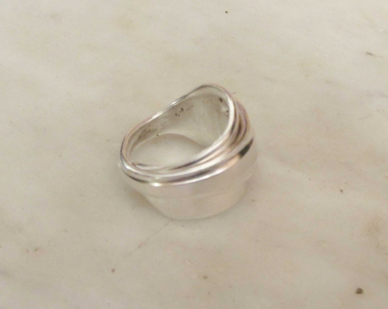 Fork ring . Silverwear ring. Silver fork wrap ring. Ring made | Etsy
