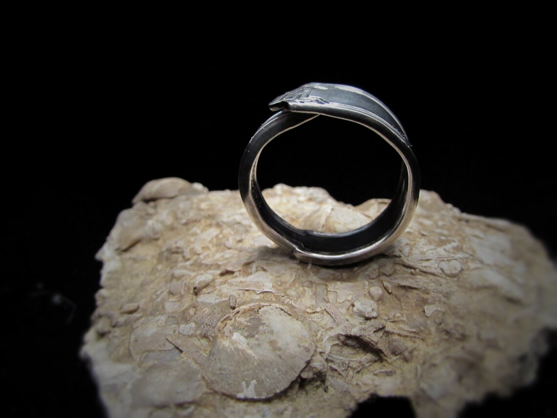 Men's spoon ring. 1881 Rogers Art Deco spoon ring.1915 Etsy
