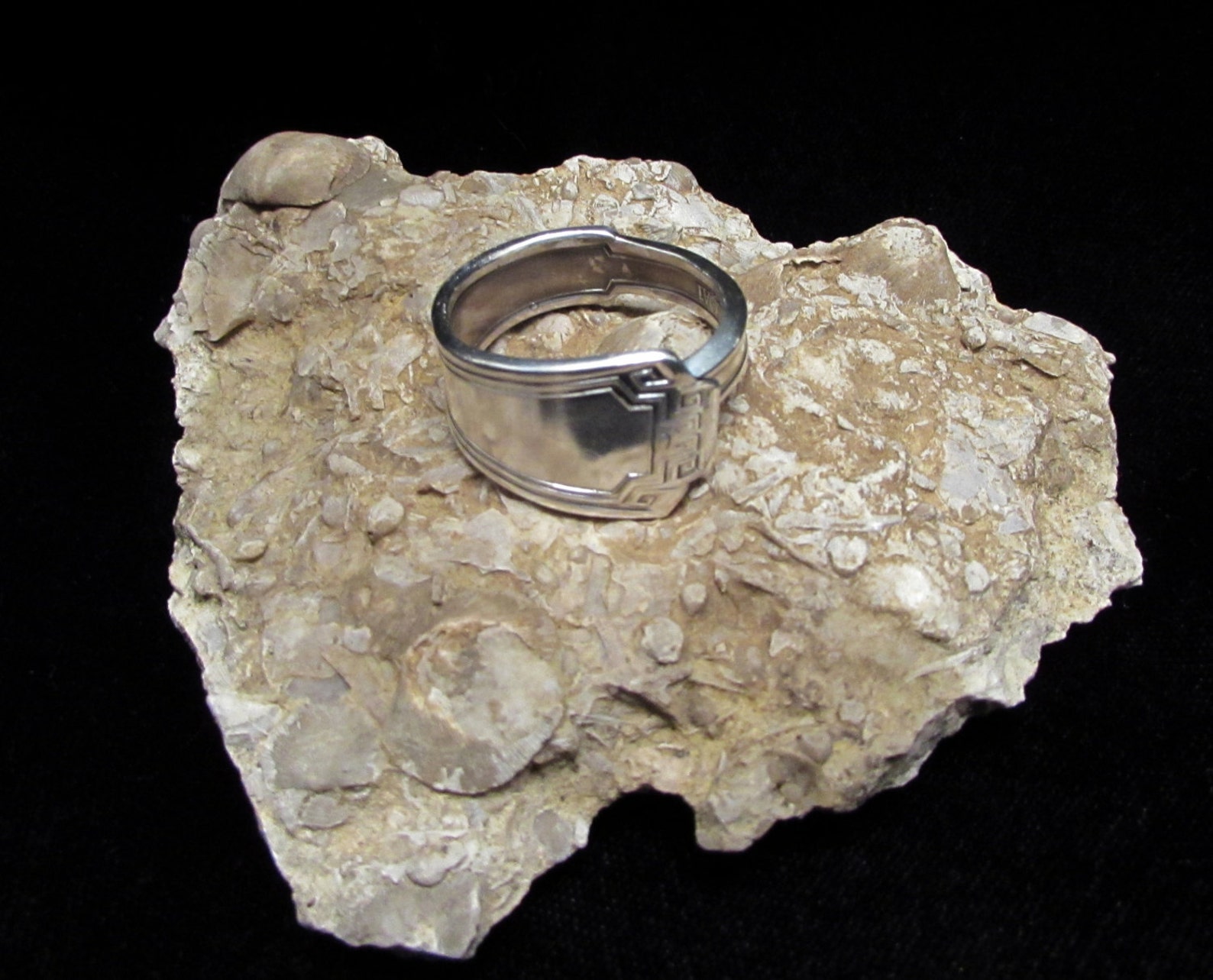 Men's spoon ring. 1881 Rogers Art Deco spoon ring.1915 Etsy