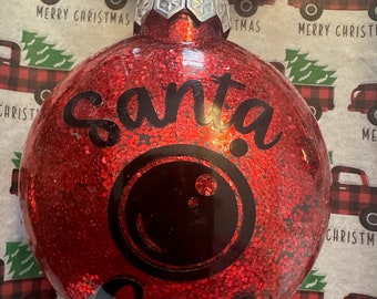 Ozdoba z płaskim dyskiem w kształcie Santa Cam