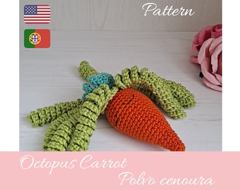 Carrot - Octopus amigurumi pattern *** Digital file ***
