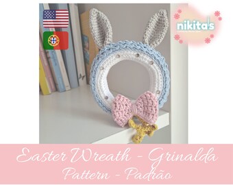 Pattern - Easter wreath *** Digital file ***