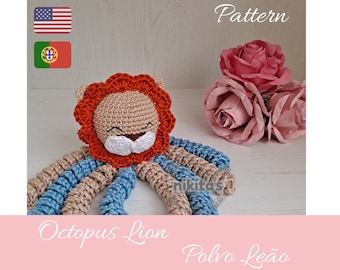 Lion - Octopus amigurumi pattern *** Digital file ***