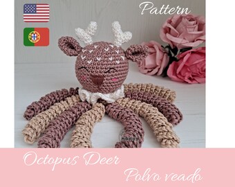 Deer - Octopus amigurumi pattern *** Digital file ***