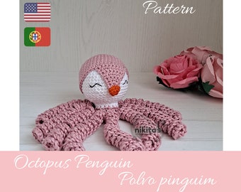 Penguin - Octopus amigurumi pattern *** Digital file ***