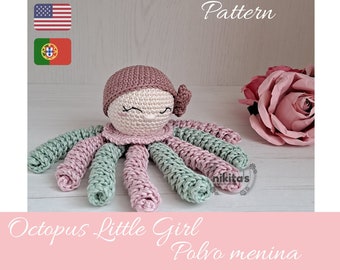 Little girl - Octopus amigurumi pattern *** Digital file ***