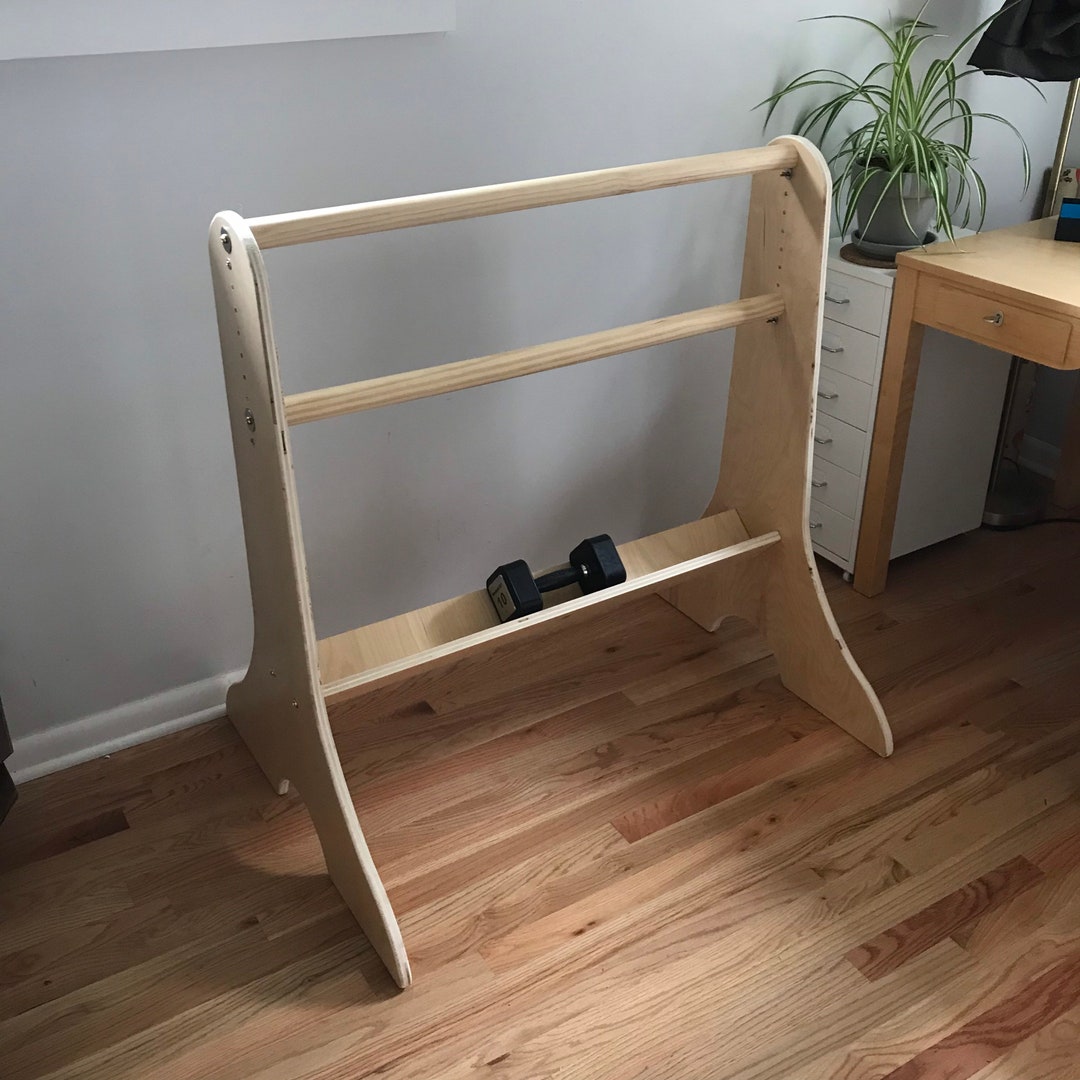 Barre Class / Ballet Barre , Home Gym, Eco Friendly Soy Glue Plywood W/ Brass & Steel Fasteners