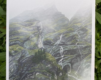 Mist and Falls postcard