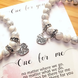 Handmade Custom Mother Daughter Bracelet Set Gift From Daughter | Mother Daughter Gift Ideas | Matching Bracelets Gift For Mom | Uk Etsy