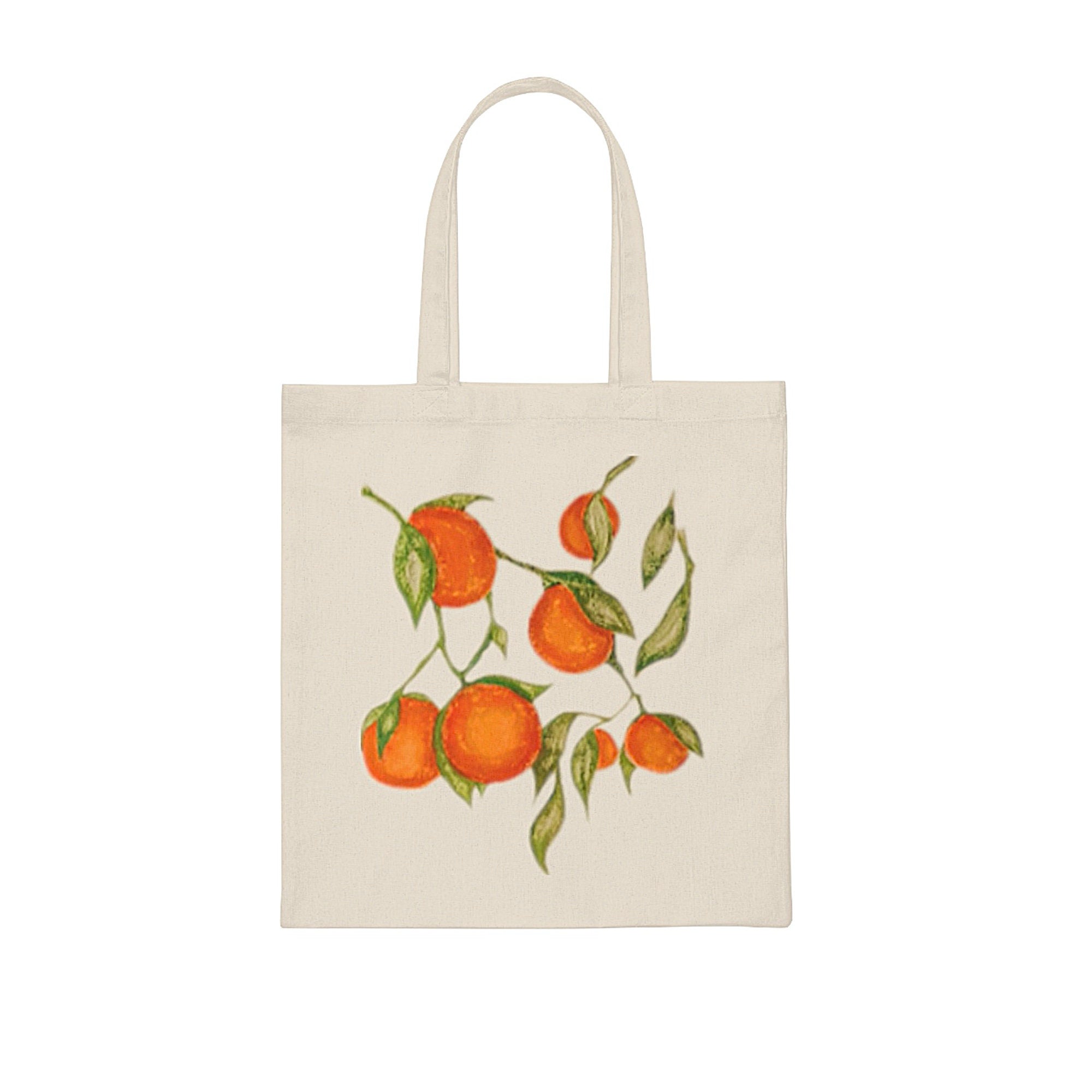Orange Blossom Tote Bag in Cotton (15in x 15in.5in) by Saffron Marigold