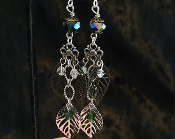 Dangle Leaf Earrings