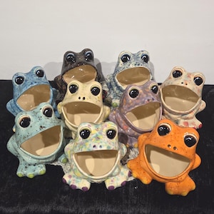 Ceramic Frog Scrubby Holders