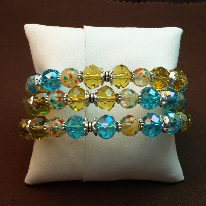 Memory Wire Coil Bracelet Etsy