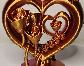 Love Blossom Sculpture: "Harmony of Hearts"