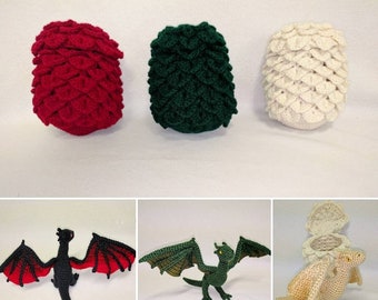 Mystical Hatchlings: Enchanting Crochet Dragon & Egg Sets