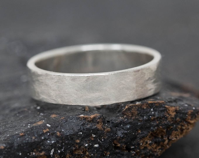 Fluxus Ring, 9ct White Gold, Ripples Tetxured Ring, Natural Inspired, Handmade Gold Ring, Hand Textured Gold Ring, Organic, Minimalistic