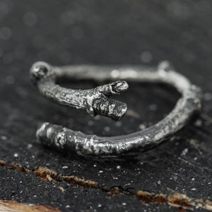 Arboris Ring, in Sterling Silver, Organic Twig Ring, Adjustable Twig Ring, Sterling Silver Branch Ring, Adjustable Silver Ring, Gift for Her