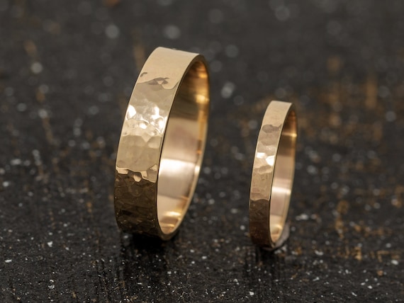 Etsy gold ring set deals