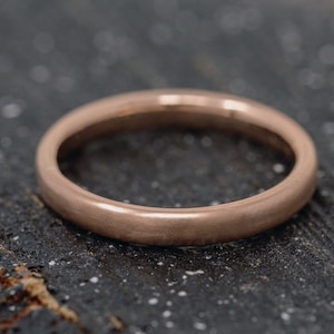 Infinitas Ring, 9ct Rose Gold, 2.6mm Wide, Court Profile, Satin Finish, Minimalistic, Simple, Classsic, Comfort to Wear