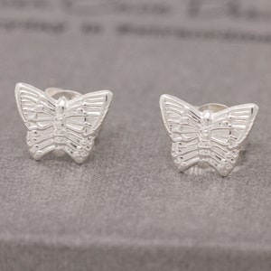 Sterling silver butterfly earrings|silver butterfly earrings|butterfly earrings|butterfly stud earrings|butterfly studs|gift for her