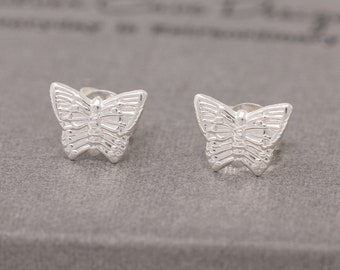 Sterling silver butterfly earrings|silver butterfly earrings|butterfly earrings|butterfly stud earrings|butterfly studs|gift for her